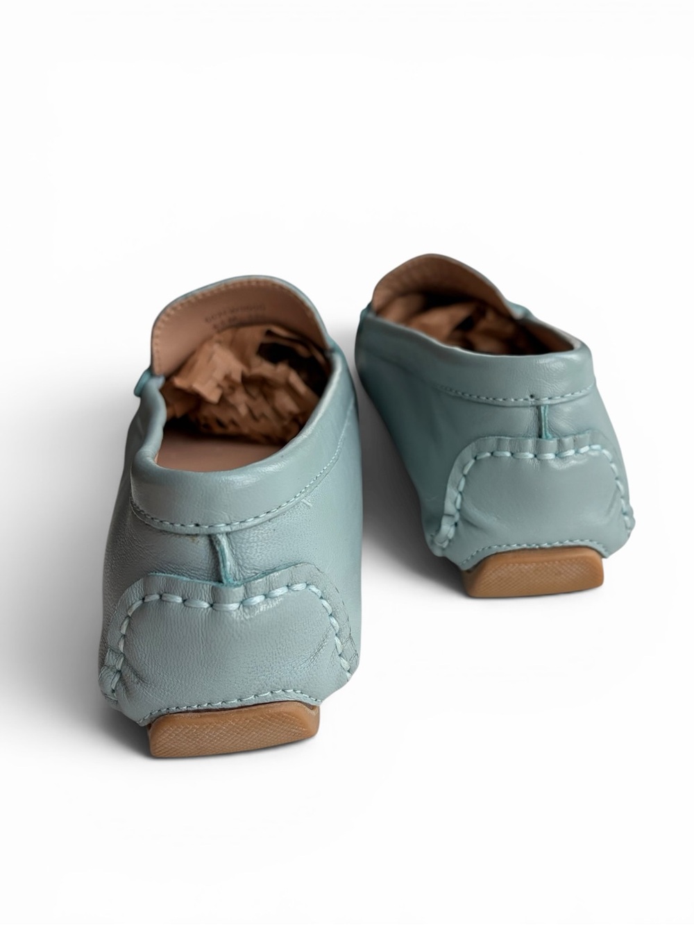Flag Ltd Morgan Leather Penny Loafers in Tidal Blue Womens - Picture 8 of 16